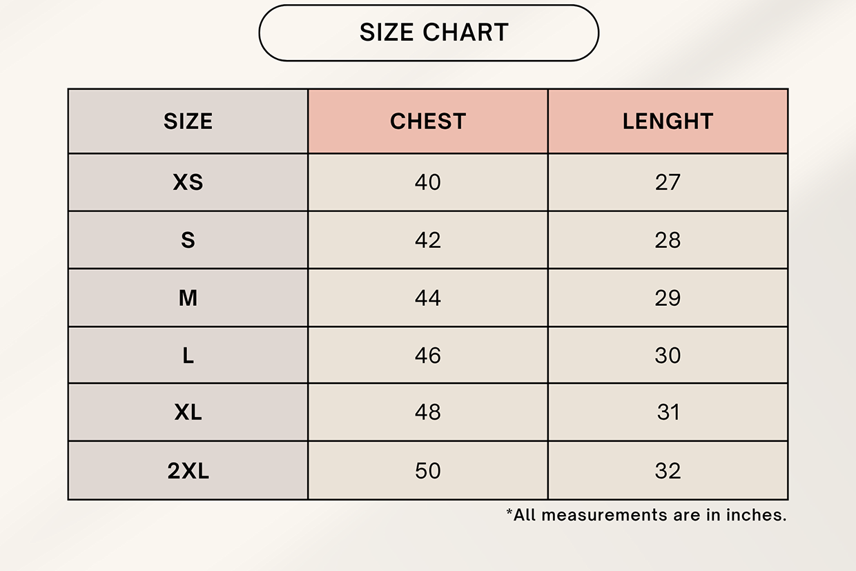 Color_Size Chart