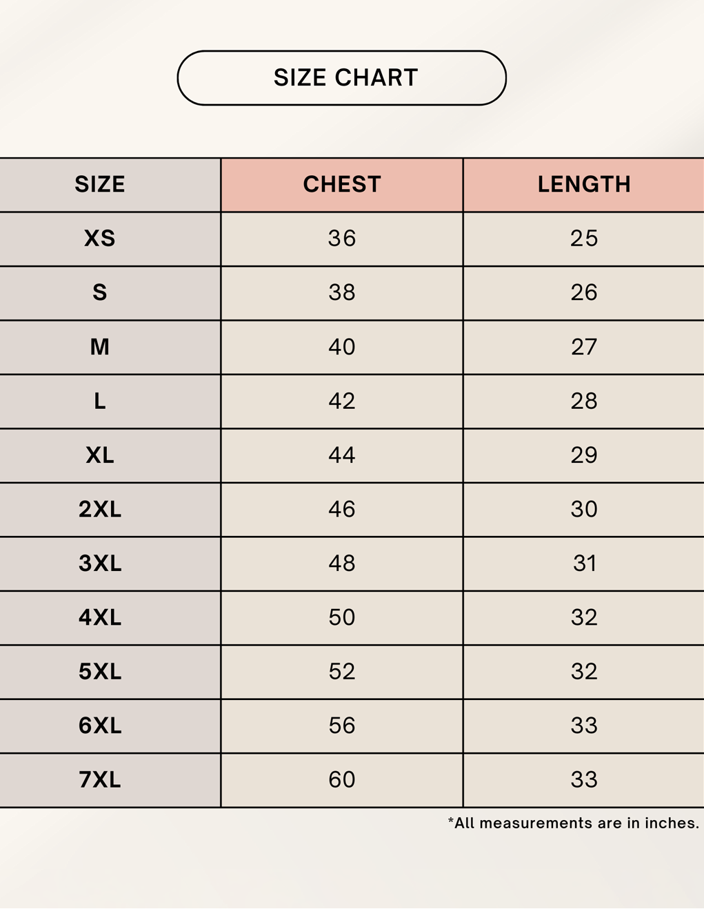 Color_Size Chart