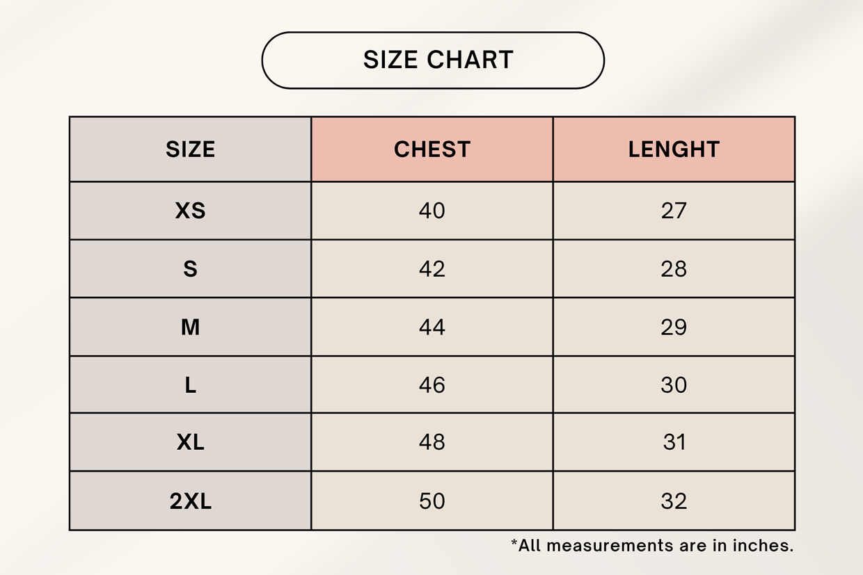 Color_Size Chart