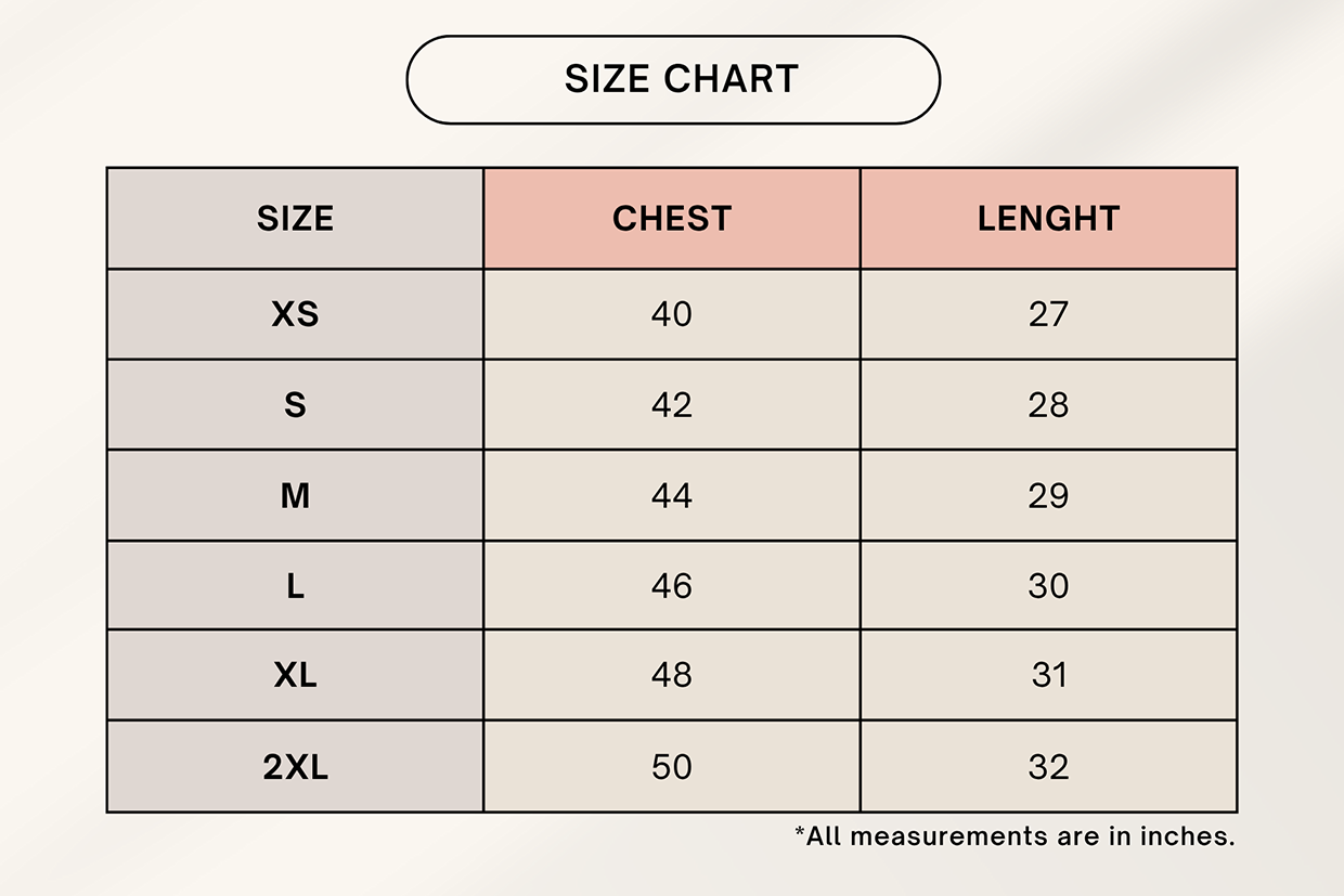 Color_Size Chart